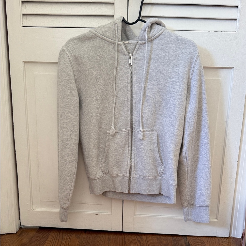 Brandy Melville Gray Zip Up Sweater Casual Style